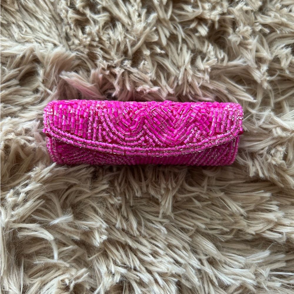 Vintage Y2K Mary Kay Signature Pink Beaded Lip Gloss Holder
